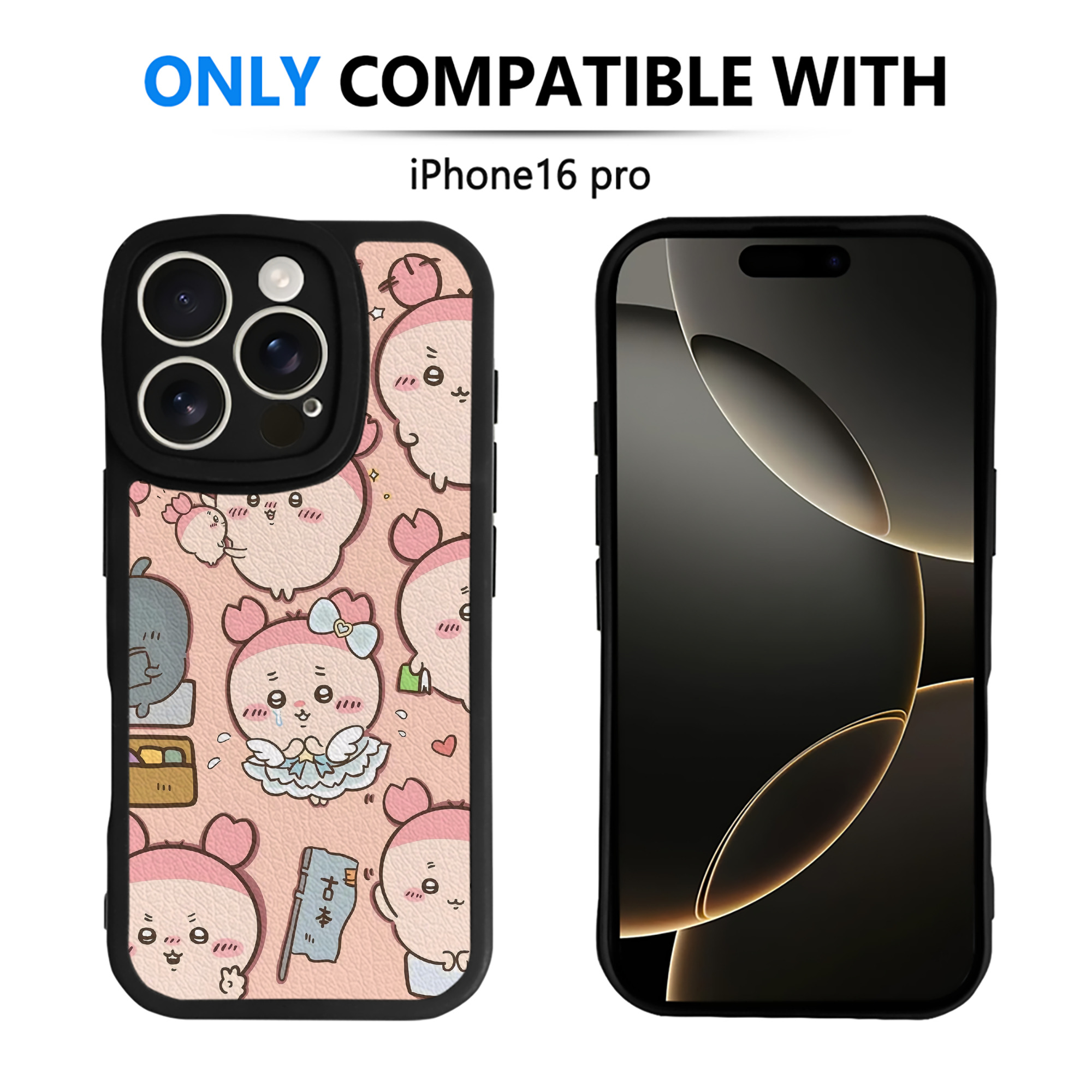 （画像用） ちいかわ Chii-kawa 【iPhone 16シリーズ対応】シリコンスマホケース（レザー調） 材質：シリコン